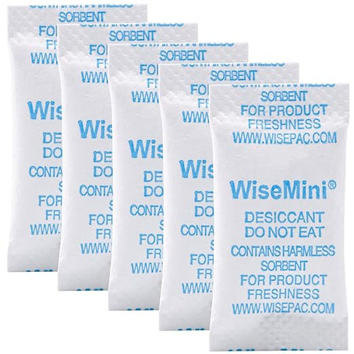 1 Gram 300 Packs Silica Gel Packets, Silica Packets, Food Grade Dessicant, Dessicant Packs, Silica Gel for Food Storage, Dehumidifiers Moisture Packets by Wisesorb