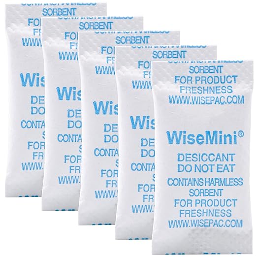 Silica Gel Packets, 0.5 Gram 1400 Silica Packets, Food Grade Dessicant, Dessicant Packs, Silica Gel for Food, Moisture Packets for Food Storage by Wisesorb