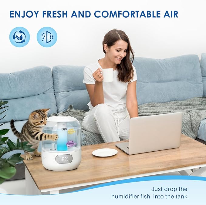 12 Pack Humidifier Cleaning Fish, Humidifier Cleaner for Most Humidifiers + Fish Tanks, Demineralization Cartridge to Purifie Water, Prevent Hard Water Build-Up, Reduce Scale to improve Humidification - Image 3