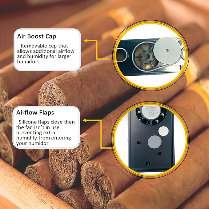 Le Veil 7th Gen iCigar Premium Humidifier System DCH-12V7 for 50CT up to 6 CBFT Humidor - Image 3