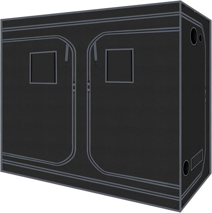 Grow Tents 96"x48"x78" High Reflective Grow Tent Indoor Grow Room for Planting Fruit Flower Veg with Removable Water-Proof Floor Tray 8x4 by Zazzy