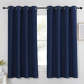 NICETOWN Curtain 63 inches Long - Home Decoration Light Blocking Room Darkening Drape/Drapery for Nursery Room, Navy, Ring Top, 52 inches Wide by 63 inches Long, 1 PC by NICETOWN