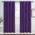 NICETOWN Purple Blackout Curtains 78 inches Long, Niose Reducing and Thermal Insulated Room Darkening Curtains for Girls Bedroom Living Room Window Decoration (55 inches Wide, 2 Panels) by NICETOWN