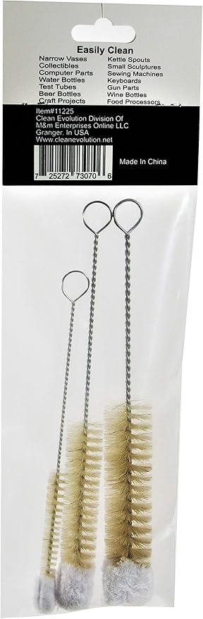 Bendable Bottle Brush Set - Soft Bristle Crevice & Small Cleaning Brushes for Narrow Spaces & Test Tubes - Image 7