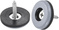 uxcell 25mm Furniture Feet Slider Glides Screw-in Chair Leg Protector Pads PTFE 12pcs by uxcell