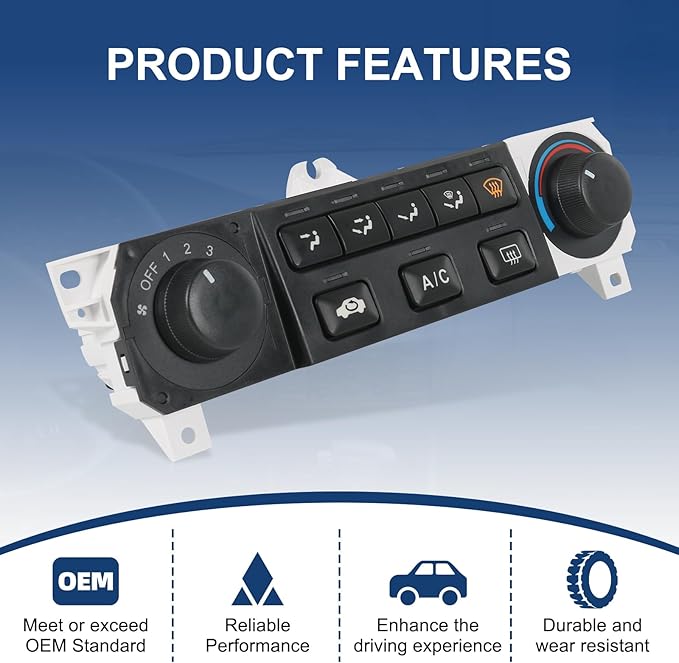 A/C Heater Climate Control Module Compatible with 1998-2000 Honda Accord 1998-2004 Honda Odyssey Replace# 599-268, 79600-S84-A01ZA - Image 3