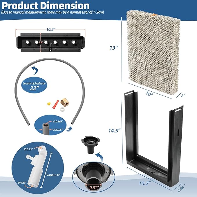 4750 Humidifier Maintenance Kit with Model No. 35 Water Panel Humidifier Pad Compatible with AprilAire Whole-House Humidifier 700, 700A, 700M, 760, 760A, 768 Humidifier Parts & Accessories - Image 2