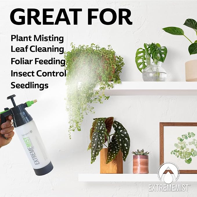 ExtremeMIST High-Performance Garden Sprayer - Ultimate Plant Mister & Spray Bottle for Plants - Horticultural Hand Pump Sprayer with Adjustable Brass Nozzle - Outdoor & Indoor Plant Humidifier - 20 Oz - Image 2