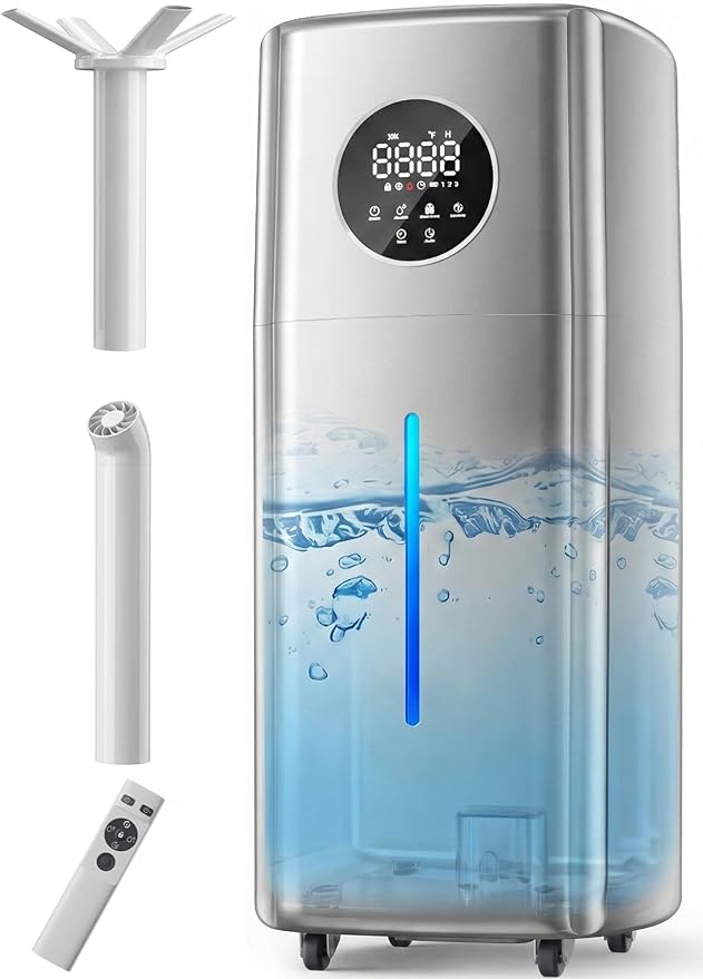 21L/5.5Gal Humidifiers for Bedroom,Humidifier Large Room with 2000ml/h High Output,Top Fill,24H Runtime, Cover up to 3000ft²,Remote Control Whole House Cool Mist Humidifier for Home,Office,Plants by Mount-man