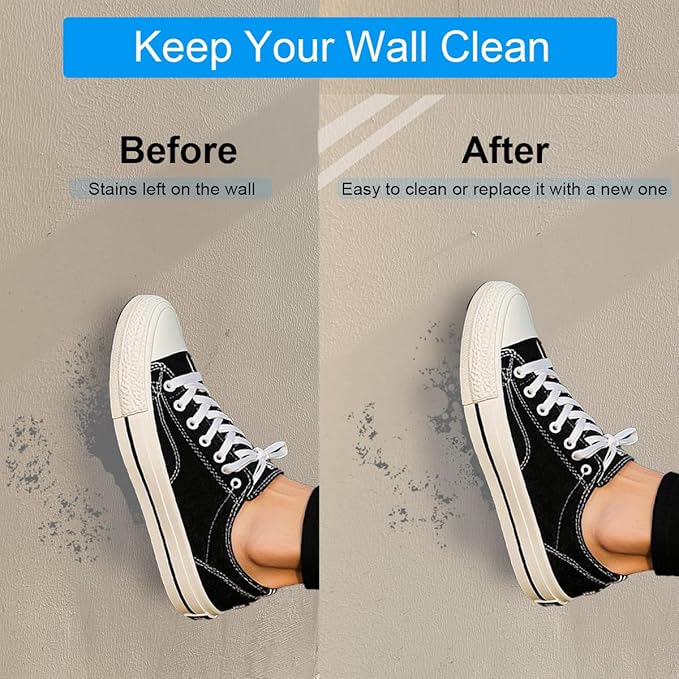Wall Protector, 17.7in x 16.4ft No Adhesive Static Cling Contact Paper, Clear Electrostatic Protective Film Sheet, Guard Home & Kitchen Walls from Trash Can, Food Splash, Dog, Furniture, Back Chair - Image 7