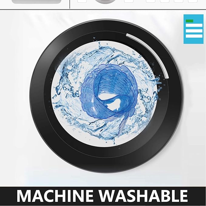 WELTRXE Non Slip Bathtub Mat, 35 x 16 Inches Bathroom Pebbles Shower Mat with Suction Cups, Drain Holes, Suction Bath Mats for Tub Machine Washable - Clear Blue - Image 6