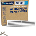 36x6 Inch (Duct Opening) Air Return Vent Cover Decorative – Premium Aluminum AC Vent Cover for Ceiling & Wall, Rustproof Grille, Ideal for Home HVAC Grille, Durable & Easy to Install by ACLAMINAIRE by LAMINAIRE