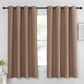 NICETOWN Blackout Curtains 63 inches Length - (Cappuccino Color) Thermal Insulated Room Darkening Drape for Villa/Apartment/Rental Room, 52 inches Wide by 63 inches Long, 1 Piece by NICETOWN
