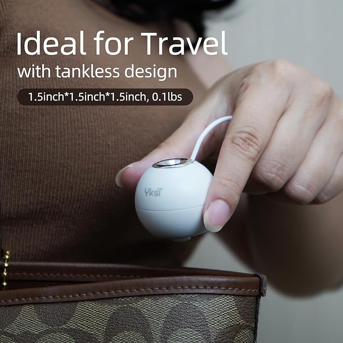 YKSI Mini Portable Humidifiers - Personal Desktop Humidifier for Travel Office Bedroom Plants with 8H Auto Shutoff, Easy to Fill and Clean, Quiet Cool Mist Humidifier with Storage Bag, Black - Image 2