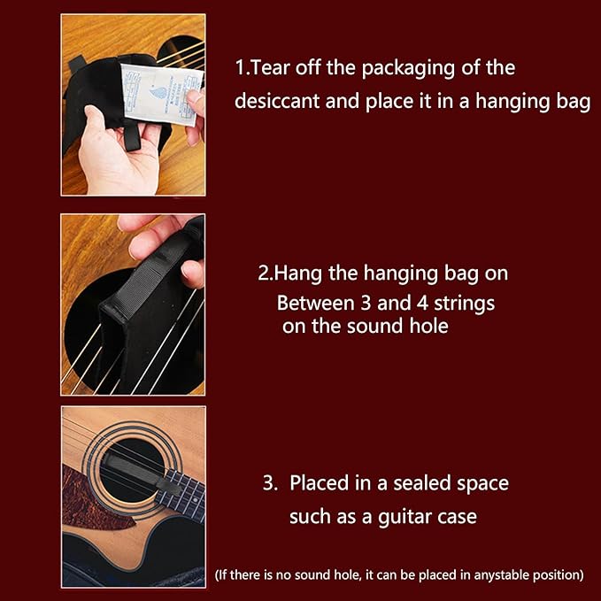 Guitar Dehumidifiers Hanging Bag Reusable Absorber Pouches Desiccant Humidity Pack For Enduring Hanging - Image 6