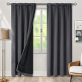 BGment Grey Blackout Curtains 84 Inch Length 2 Panels Set for Bedroom, 100% Room Darkening Thermal Insulated Dark Curtains for Living Room Soundproof Window Curtains, 52 Inch Wide by BGment