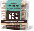 Boveda 65% Two-Way Humidity Control Packs For Aging & Long-Term Storage in Plastic & Wood Boxes – Size 60 – 20 Pack – Moisture Absorbers – Humidifier Packs – Hydration Packets in Resealable Bag by Boveda