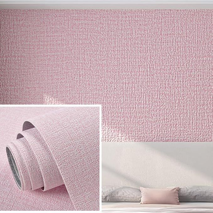 TreasureCave Moisture-Proof Wall-Stickers Self-Adhesive Paper for Cabinets, Noise-Proof Thermal Insulation Wallpaper -Protective Kitchen Paper(Pink) by Unknown