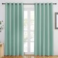 NICETOWN Aqua Blue Blackout Curtains 84 inch Length, Grommet Top Room Darkening Drapes for Bedroom Living Room, Light Blocking Window Covering for Privacy (W66 x L84 Inch, 1 Panel) by NICETOWN