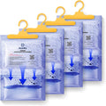 Dry & Dry Premium Moisture Absorbers Dehumidifiers for Home, Basement, Bedroom, Small Dehumidifiers - Moisture Absorbers - Transparent (4 Pack) 7 ounce by DryDry