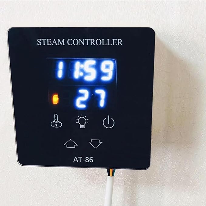 at Series steam Bath Generator AT-86 Controller, Sauna Heater Temperature Controller, Touch Screen Temperature Controller, Sauna Control Panel, Sauna Accessories - Image 2