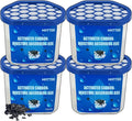 Moisture Absorbers Boxes with Activated Charcoal 4 Pack 245g Dehumidifiers for Closet Bathroom Basement Bedroom Disposable Desiccant for Car Moisture Absorbers for Home by MHTTECtherealthing