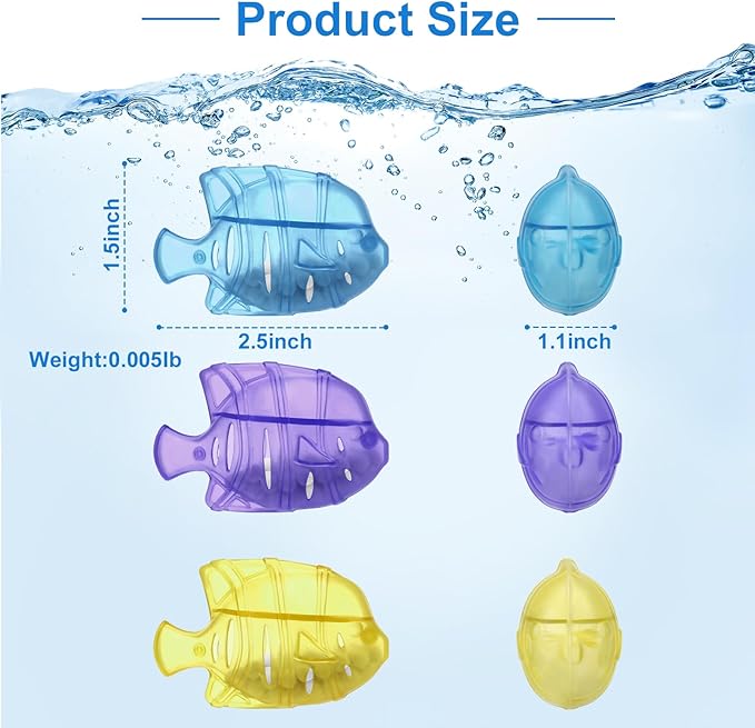 10PC Humidifier Cleaner Fish Universal Humidifier Tank Cleaner Works in All humidifiers and Fish Tanks Purifies Water, Prevent Hard Water Build-Up,Demineralization Cleaner(Blue Purple) - Image 3