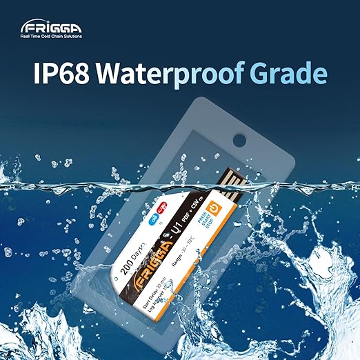 Frigga 5 Pack Temperature Data Logger Single Use Temperature Recorder 28800 Points USB Temperature Loggers High Accuracy 200 Days Cold Chain Transportation with PDF CSV Report, U1 - Image 6