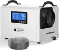 145 Pint Commercial Dehumidifier with Drain Hose for Crawl Spaces, Basements, Industry Water Damage Unit Restoration for up to 6000 Sq.Ft, Auto Defrost, Memory Starting, white(Gift Directional Wheels) by PhlexProGardenToolsStandsForFlexibilityDurabilityAvailability