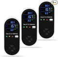 3 Packs Plug in Gas & Carbon Monoxide Detector, 4-in-1 Carbon Monoxide Alarm,Fahrenheit(°F) & Humidity,Natural Gas Detector,Methane,Propane & CO Detector for Home,RV,Apartment by HembisenSafetyProducts