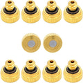 10Pcs Brass Misting Nozzle - 0.008" Orifice (0.2mm) Dia 10/24 UNC Replacement Heads for Outdoor Cooling System (0.2mm) by ZXUEZHENG