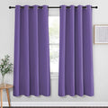 NICETOWN Blackout Curtain Drape 72 inch Long - Grommet Noise Reducing Thermal Insulated Modern Window Treatments for Bedroom Living Room (1 Panel, 52 x 72 Inch, Lilac Purple) by NICETOWN
