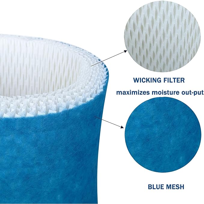 Upgraded Humidifier Wicking Filters Replacement Compatible with Honeywell HAC-504AW, Filter A for Models HAC-504, HAC-504AW, HCM 350 and Other Cool Mist Models (4 Pack) - Image 2