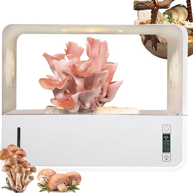 Mushroom Grow Tent, Indoor Mushroom Grow Box with Grow Light and Adjusts Temperature and Humidity, Hydroponics Growing System Kit for Mushroom, Mycology Fume Hood Propagation Stations by Unknown