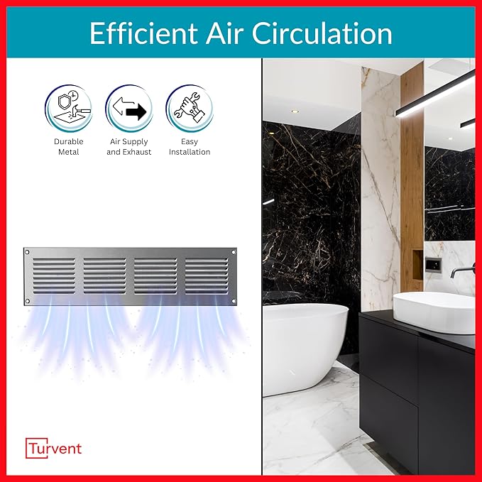 14x2 Vent Cover (Duct Opening) - HVAC Return Air Grille for Wall and Ceiling - Stainless Steel AC Vent Cover with Mesh - Rectangular Ventilation Register - Overall Size: 15.75" W x 3.94" H - Image 2