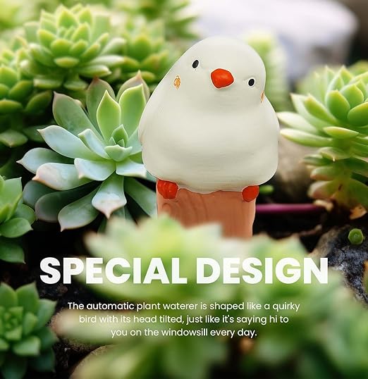Bird Shaped Plant Watering Globes(4ps) Plants Suitable for Indoor and Outdoor Use Should be Kept Constantly Moist. The Interesting Shape Makes The Garden More Interesting and Beautiful. - Image 3