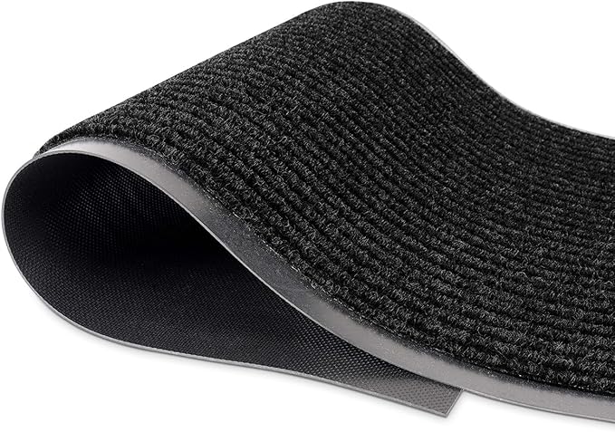 MaxMat® Extra Large Commercial Floor Mat, 3 x 5 Feet Heavy Duty, Waterproof, Low-Profile, Easy to Clean, Rubber Entry Mat (RIB0035BL, Black) by MaxMat