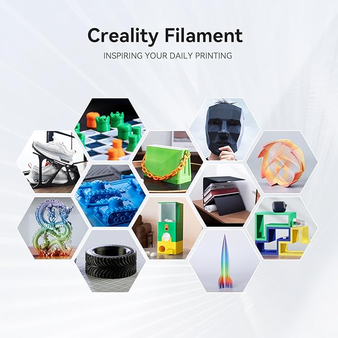 Creality Hyper PLA Filament 1.75mm, 30-600mm/s High Speed 3D Printer Filament, Dimensional Accuracy +/-0.02mm, Fit Most FDM 3D Printers, 4 Pack 1kg Spool(2.2lbs), Red & Blue - Image 9