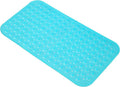 Anti-Slip Bathtub Shower mat, 27.5×14.5（Approximately 70×37cm） inch Soft Oversized Machine Washable Non-Slip Bathtub mat with Drainage Holes, Bathroom Floor Suction Cup.（1-Clear Green） by ERASILKEN-X