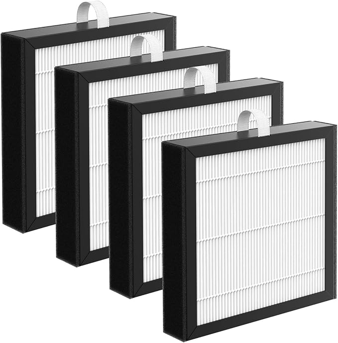 4 Pack DH02 H13 HEPA Replacement Filter Compatible with Tenergy Sorbi DH02 2 in 1 Dehumidifier(1000ML)/Air Purifier, Afloia AQ8 Q8/ Honati/Hysure Q7 Air Purifier - Image 9