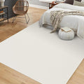 Soft Vinyl Floor Mat for Bedroom, 4'×6' Beige Waterproof Plastic Area Rug for Kitchen, Non-Slip Multi-Pupose Floor Cover Protector for Painting, Pet Accident, Splat Mat for Baby Spill by FURKIT