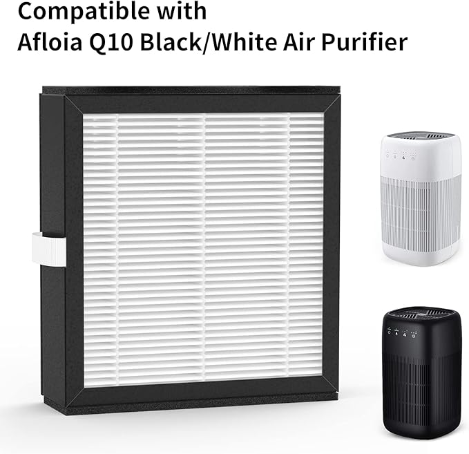 3 Packs Q10 Replacement Filters Compatible with Afloia Q10 Air Cleaner Purifier and Dehumidifier 2-in-1 - Image 2