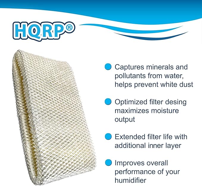 HQRP 3-Pack Wick Filter Compatible with Sunbeam Humidifier SCM3501, SCM3502, SCM3657, SCM3656, SCM3609, SCM3609P, SCM3755, SCM3755C, Part SWF75 SF221 SWF75-CN1 SWF-75 SF221PDQ-UM D Replacement - Image 3