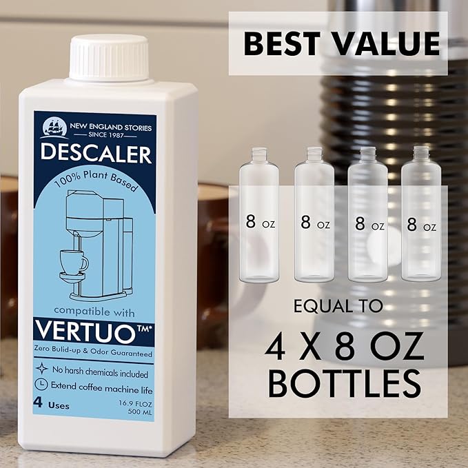 Nespresso Compatible Descaling Solution, 2 Years 8 Total Uses Descaling Kit. Effectively Remove Limescale & Mineral Build-Up. Restore Your Machine's Performance and Extend Lifespan for Perfect Coffee - Image 3