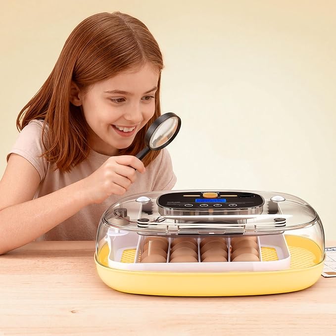 VEVOR 24 Egg Incubator, Automatic Egg Turner with LED Candler, Temperature & Humidity Control, 360° View Clear Window, Auto Water Refill, Poultry Eggs Incubators for Hatching Chicks Ducks Goose Quail - Image 8