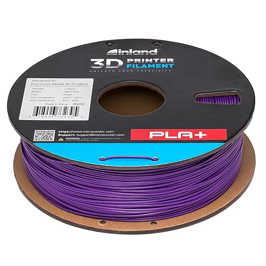 INLAND Micro Center PLA+ 3D Printing Filament 1.75mm - PLA Pro Dimensional Accuracy +/- 0.03 mm - 1kg Cardboard Spool (2.2 lbs) (1 Pack Purple, 1.75mm) - Image 6