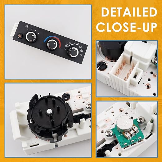 599-294 Heater A/C Control Switch,Front Climate Control Module Compatible with 2008-2021 Chevrolet Express 1500 2500 3500, 2009-2023 Express Cargo Express Pasajeros,2008-2021 GMC Savana, OE # 599-294 - Image 6