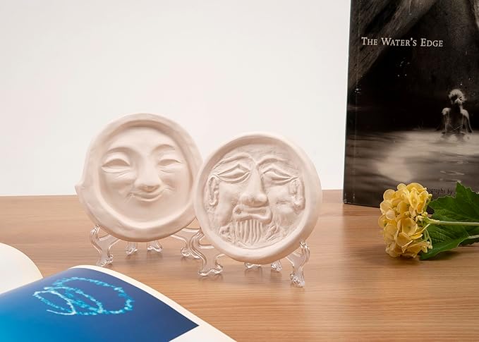 Air Purifying Healing Ceramic Object-Ancient Korean Demon Hunter's Face Roof Tile-Bearded Face Ceramic Home Décor-Air Purifying Effects, Eliminates Bad Odors, Humidity Control - Image 8