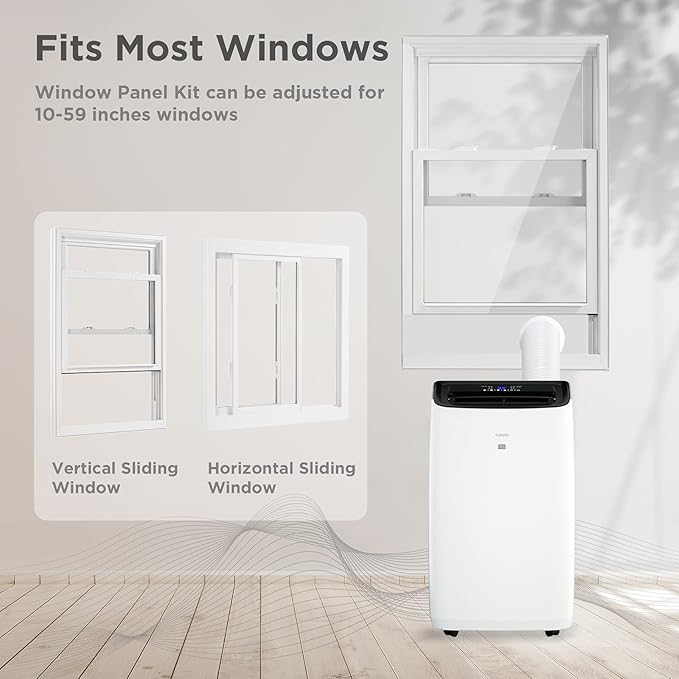 TURBRO Greenland 14,000 BTU Portable Air Conditioner and Heater, Dehumidifier and Fan, 4-in-1 Floor AC Unit for Rooms up to 600 Sq Ft, UV-C Light, Sleep Mode, Timer, Remote Included (10,000 BTU SACC) - Image 7