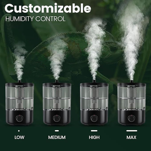 1 Gallon Reptile Humidifier Fogger for Terrariums, Adjustable Fog Volume, Ideal for Bearded Dragons, Lizards, Geckos, Snakes, Tortoises, Amphibians Humidity Increasing - Image 2